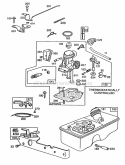 Carburetor And Fuel Tank Assy Diagram and Parts List for 114902-0027-01  Briggs and Stratton Engine